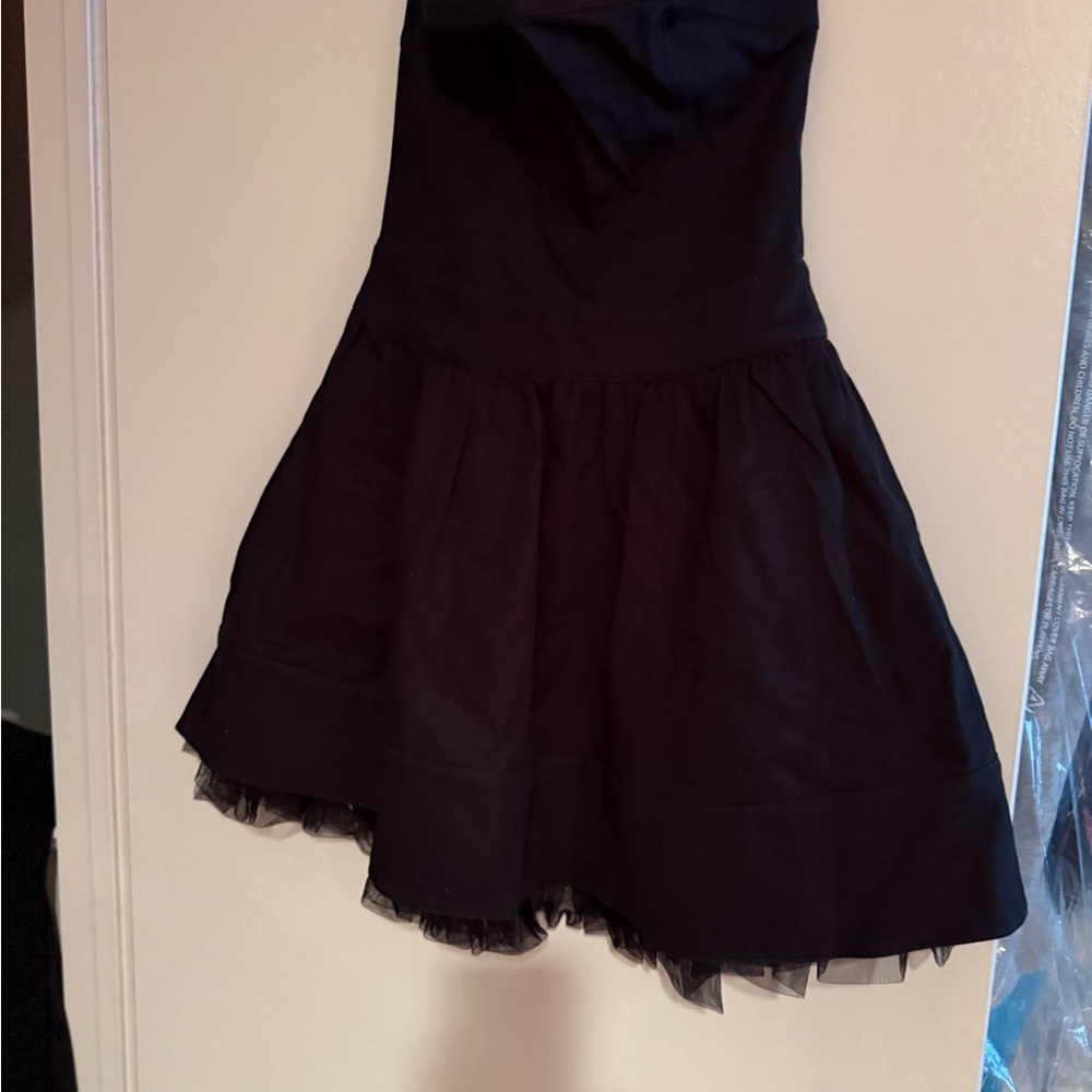 Elegant Black Strapless Dress by Betsy Johnson NWT